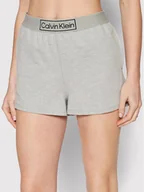 Piżamy damskie - Calvin Klein Underwear Szorty piżamowe 000QS6799E Szary Regular Fit - miniaturka - grafika 1
