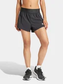 Spodenki damskie - adidas Szorty sportowe Hyperglam IT4665 Czarny Regular Fit - miniaturka - grafika 1