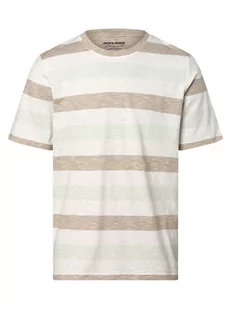 Jack & Jones - T-shirt męski  JORTulum, beżowy|biały|wielokolorowy - Koszulki męskie - miniaturka - grafika 1