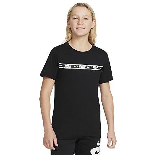 Nike Repeat T-Shirt Black/Black/White 140