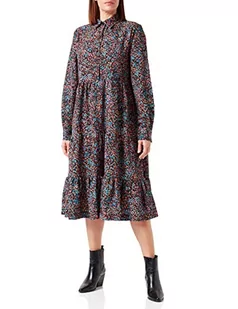 Replay Sukienka damska, 010 Black/Multicolor, L - Sukienki - miniaturka - grafika 1