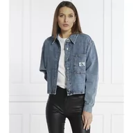 Kurtki damskie - CALVIN KLEIN JEANS Kurtka jeansowa | Cropped Fit - miniaturka - grafika 1