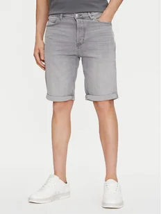 HUGO Szorty jeansowe 50537720 Szary Slim Fit - Spodenki męskie - miniaturka - grafika 1