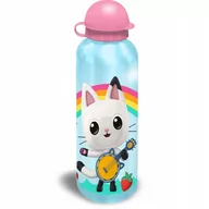 Bidony dla dzieci - bidon aluminiowy z ustnikiem KOCI DOMEK GABI 500ml - miniaturka - grafika 1
