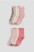 Skarpetki dla dzieci - H & M - Skarpety 10-pak - Różowy - H&M - miniaturka - grafika 1