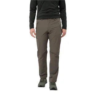 Męskie spodnie softshellowe Jack Wolfskin ACTIVATE XT PANTS M cold coffee - 46 - Spodnie sportowe męskie - miniaturka - grafika 1
