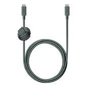 Kable USB - NATIVE UNION Kabel USB-C do USB-C Anchor Cable 240W / 300 cm - Slate Green 3m - miniaturka - grafika 1