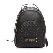 Plecaki - Love Moschino, Backpack Czarny, female, - miniaturka - grafika 1