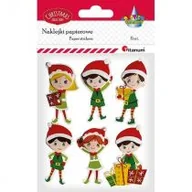 Zabawki kreatywne - Titanum Naklejki papierowe Elfy Mikołaja 6 szt. - miniaturka - grafika 1