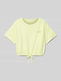 T-shirt o kroju relaxed fit z czystej bawełny z nadrukiem z napisem - Koszulki dla dziewczynek - miniaturka - grafika 1