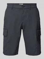 Spodenki męskie - Bermudy o kroju regular fit z kieszeniami cargo - miniaturka - grafika 1