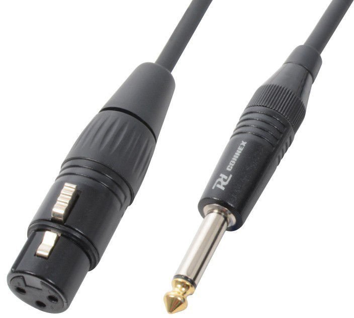 Kabel CX40-6 XLR f Jack 6.3mm mono 6m PD Connex one size