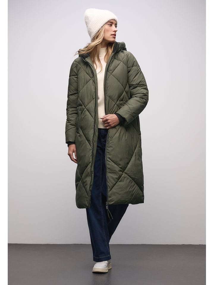Street One Kurtka zimowa w kolorze zielonym