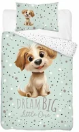Pościel dla dzieci - Pościel bawełniana 100x135 do łóżeczka z pieskiem - miniaturka - grafika 1