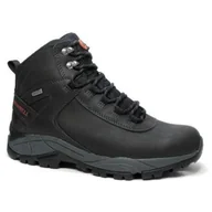 Buty trekkingowe męskie - Buty trekkingowe męskie Merrell Vego Mid Leather Waterproof czarne - miniaturka - grafika 1