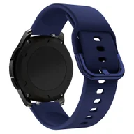 Akcesoria do smartwatchy - Pasek Opaska Bransoleta Silikon Granatowy Pętla uniwersalna 20mm - miniaturka - grafika 1