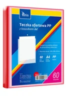 Koszulki na dokumenty - Teczka ofertowa PP 60 koszulek. A4 czerwona - miniaturka - grafika 1