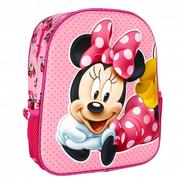 Plecaki - Minnie Maus Lying-mały plecak 3D, różowy - miniaturka - grafika 1
