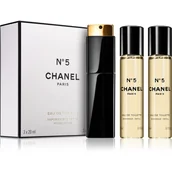 Wody i perfumy damskie - Chanel No.5 woda toaletowa 3x20ml - miniaturka - grafika 1