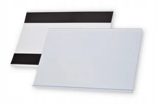 DBR 100X150 MM SZARA RAL 7035 Z TAŚMĄ MAGNETYCZNĄ 2X19 MM - 10 SZT - Przybory szkolne - miniaturka - grafika 1