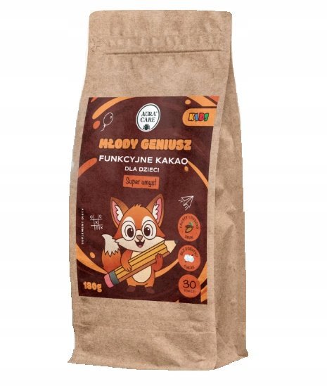 Aura Care MŁODY GENIUSZ KAKAO na koncentrację 180 gram