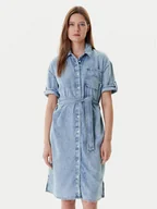 Sukienki - Mustang Sukienka jeansowa Camilla 1016564 Niebieski Regular Fit - miniaturka - grafika 1