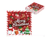 Dekoracje i nakrycia stołu na imprezę - Serwetki bożonarodzeniowe Merry Christmas - 33 cm - 20 szt. - miniaturka - grafika 1