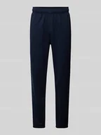 Spodnie sportowe męskie - Spodnie dresowe z elastycznym ściągaczem - miniaturka - grafika 1