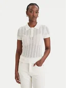 Swetry damskie - Guess Sweter W6GR25 Z0672 Biały Regular Fit - miniaturka - grafika 1