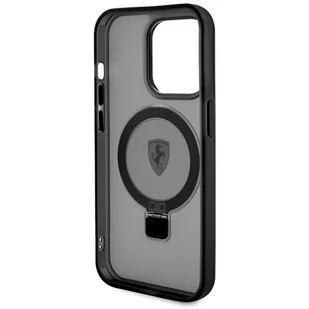 Ferrari FEHMP15MUSCAK iPhone 15 Plus / 14 Plus 6.7" czarny/black hardcase Ring Stand 2023 Collection MagSafe - Etui i futerały do telefonów - miniaturka - grafika 4