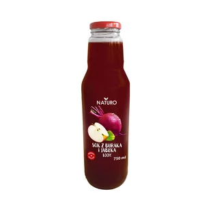 Sok z buraka i jabłka 750 ml NATURO 5901761104929 - Soki i napoje niegazowane - miniaturka - grafika 1