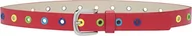 Paski - Playshoes Unisex z kolorowymi nitami pasek, Czerwony, 65 cm - miniaturka - grafika 1