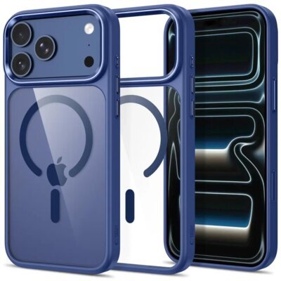 Etui TECH-PROTECT Magmat MagSafe CC do Apple iPhone 17 Pro Max/18 Pro Max Przezroczysto-granatowy