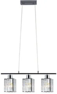 Lampy sufitowe - ELEM Symetryczna lampa z kryształowymi kloszami 6791/3 8C z serii LUKSOR - miniaturka - grafika 1