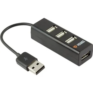 HUB USB Yenkee YHB 4001BK Hub 4 x USB 2.0 Czarny YENKEE 45007826 - Huby USB - miniaturka - grafika 3