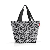 Torby i wózki na zakupy - Torba shopper m, leo nero RZS7080 - miniaturka - grafika 1
