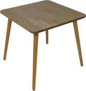 Ławy i stoliki kawowe - Stolik drewniany, dębowy. Kwadratowy stolik kawowy Ash Grey, Wykończenie nogi - Buk olejowany, Wysokość [cm] - 54, Wymiary [cm] - 60x60 - miniaturka - grafika 1