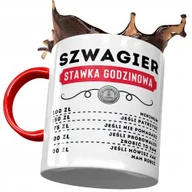 Kubki - Kubek Czerwony Dla Szwagra na Urodziny na Prezent z Nadrukiem ze Zdjęciem + Opakowanie na prezent (wzór 01) - miniaturka - grafika 1