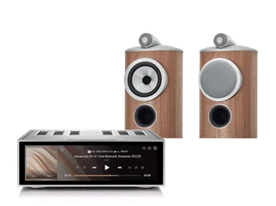 Rose RS520 (srebrny) + 805 D4 (orzech) - Zestawy stereo - miniaturka - grafika 1