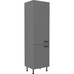 Szafka Dolna Wysoka Słupek 60 DK-210 2F Nessa Stolarz Lempert Antracyt - Szafki kuchenne - miniaturka - grafika 1