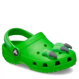 Buty dla chłopców - Klapki Crocs Classic Iam Dinosaur Clog T 209700 Green Slime 3WA - grafika 1