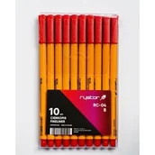 Artykuły biurowe - Rystor CIENKOPIS RC-04 CZERWONY RC-04 BX10 - miniaturka - grafika 1