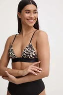 Stroje kąpielowe - Calvin Klein biustonosz kąpielowy kolor czarny lekko usztywniona miseczka KW0KW02488 - miniaturka - grafika 1
