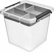 Pudła i pojemniki do przechowywania - Moxom 1396 Pojemnik + Organizer Kwadrat Simple 13L - miniaturka - grafika 1