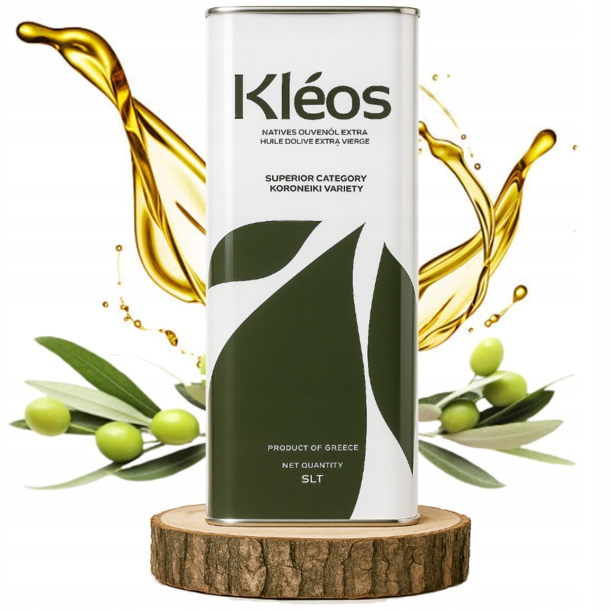 KLEOS – NAJWYŻSZEJ JAKOŚCI OLIWA Z OLIWEK EXTRA VIRGIN PREMIUM 5L