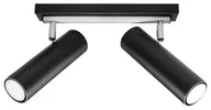 Lampy sufitowe - Sollux Lighting Plafon DIREZIONE 2 czarny - miniaturka - grafika 1