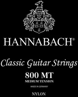 Hannabach 652378 struny do gitary klasycznej seria 800 medium Tension posrebrzane - 3-częściowy bas 652378 - Struny gitarowe  - miniaturka - grafika 1