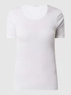 Koszulki i topy damskie - T-shirt z bawełny model ‘Cotton Seamless’ - miniaturka - grafika 1