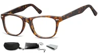 Okulary korekcyjne, oprawki, szkła - Okulary oprawki zerówki korekcyjne Nerdy Flex Sunoptic AC15A panterka - miniaturka - grafika 1