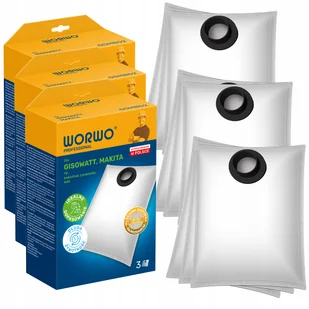 9x Worki do odkurzacza Makita 440 445 448 Gisowatt Aquamatic Industrial - Worki do odkurzaczy - miniaturka - grafika 1
